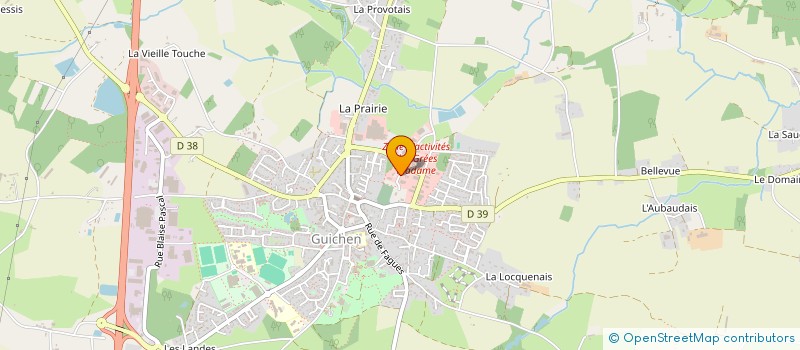 localisation de l'entreprise MONSIEUR SEBASTIEN COSSON  GUICHEN