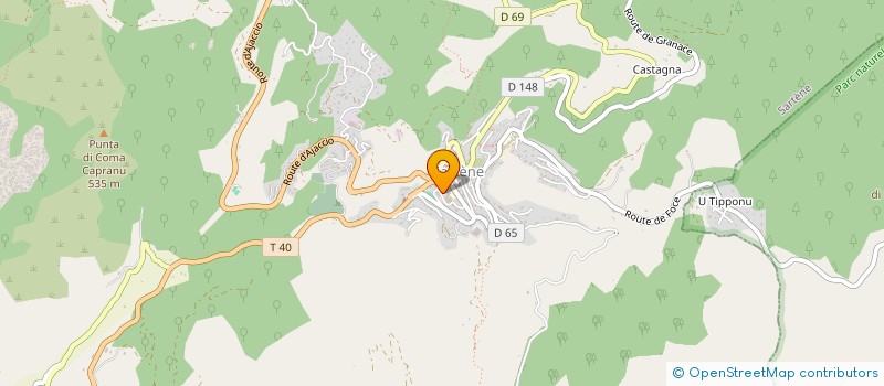 localisation de l'entreprise MONSIEUR SEBASTIEN COSSU  SARTENE