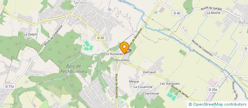 localisation de l'entreprise MONSIEUR SEBASTIEN COSTES  PECHBONNIEU