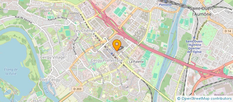 localisation de l'entreprise MONSIEUR SEBASTIEN COTTET  PONTOISE