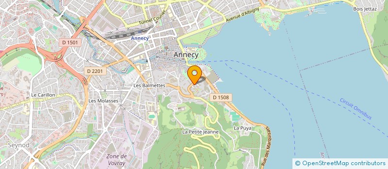 localisation de l'entreprise MONSIEUR SEBASTIEN COUCHAUX à ANNECY