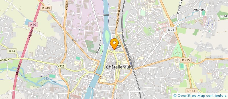 localisation de l'entreprise MONSIEUR SEBASTIEN COUDERT à CHATELLERAULT