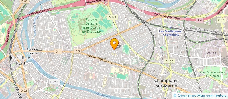 localisation de l'entreprise MONSIEUR SEBASTIEN COUDIERE à CHAMPIGNY-SUR-MARNE
