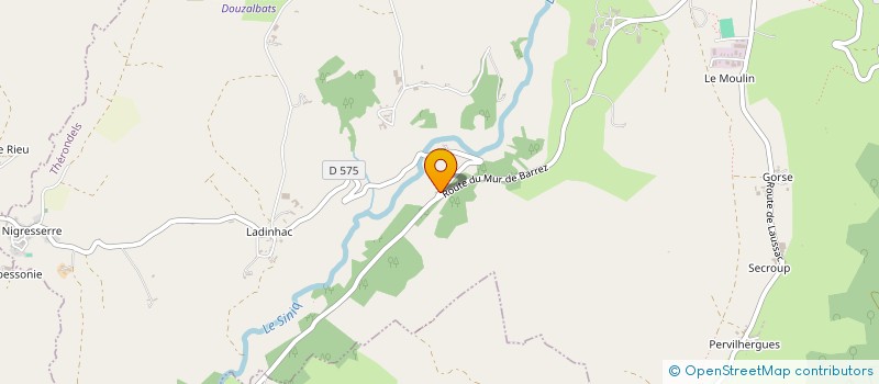 localisation de l'entreprise MONSIEUR SEBASTIEN COUDOUEL  THERONDELS