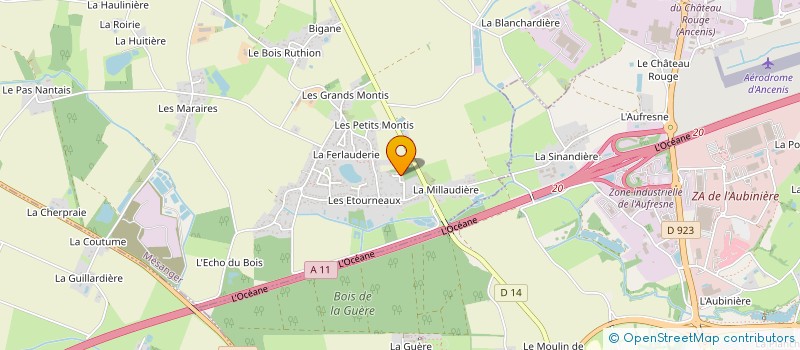 localisation de l'entreprise MONSIEUR SEBASTIEN COUDRIN à MESANGER