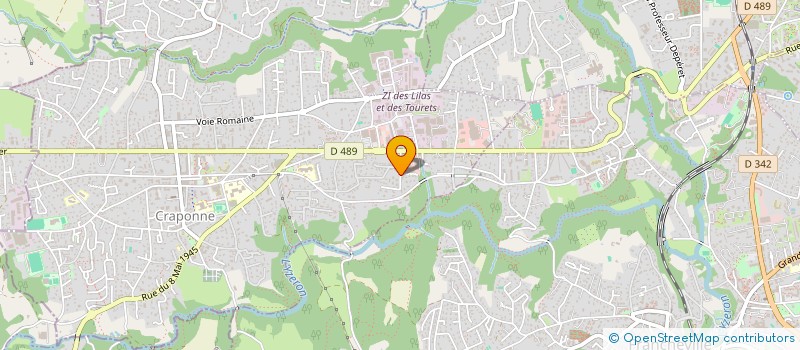 localisation de l'entreprise MONSIEUR SEBASTIEN COULET  CRAPONNE