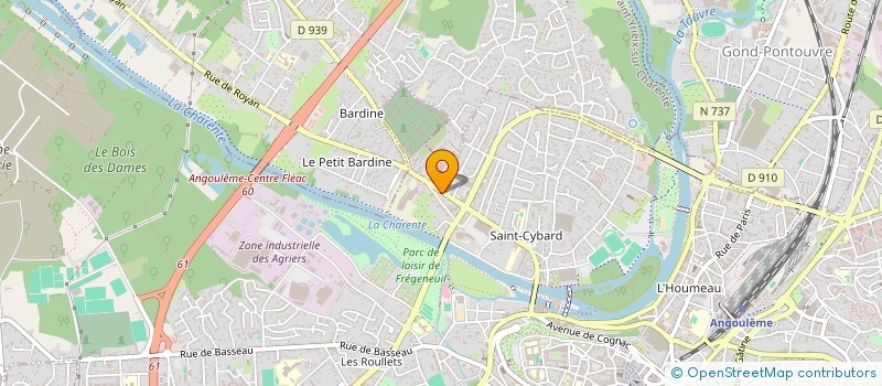localisation de l'entreprise MONSIEUR SEBASTIEN COULOMBEL  ANGOULEME