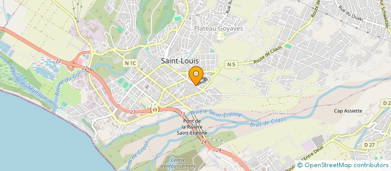 localisation de l'entreprise MONSIEUR SEBASTIEN COUPAN à SAINT-LOUIS