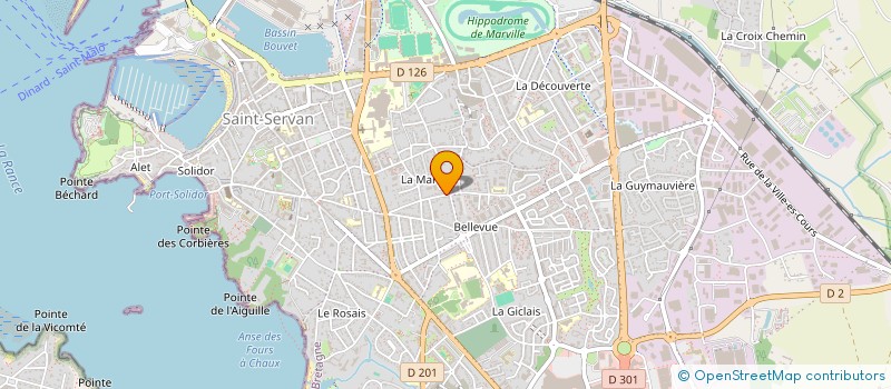 localisation de l'entreprise MONSIEUR SEBASTIEN COUPE  SAINT-MALO