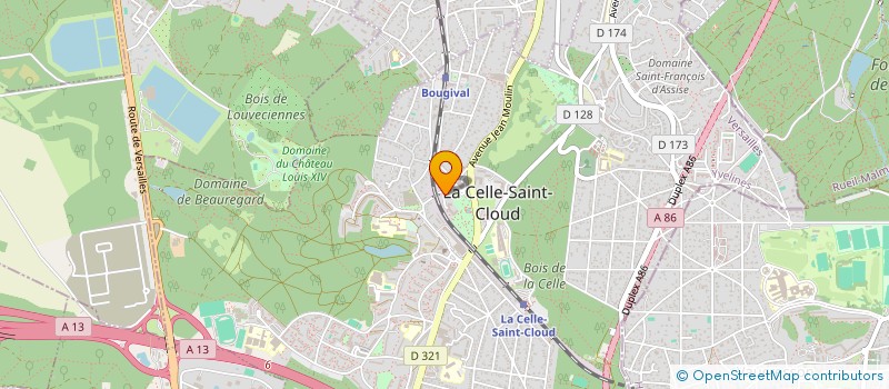 localisation de l'entreprise MONSIEUR SEBASTIEN COURAT à LA CELLE-SAINT-CLOUD