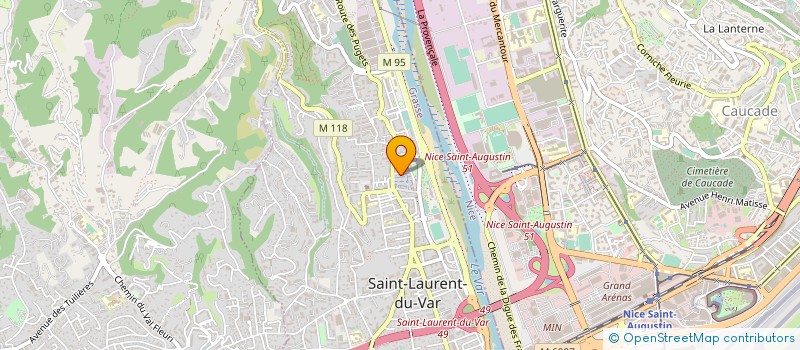 localisation de l'entreprise MONSIEUR SEBASTIEN COURTOIS à SAINT-LAURENT-DU-VAR