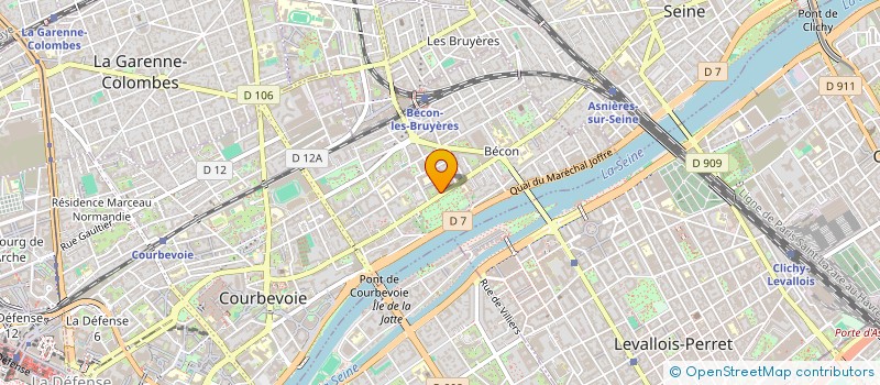 localisation de l'entreprise MONSIEUR SEBASTIEN COURVOISIER à COURBEVOIE