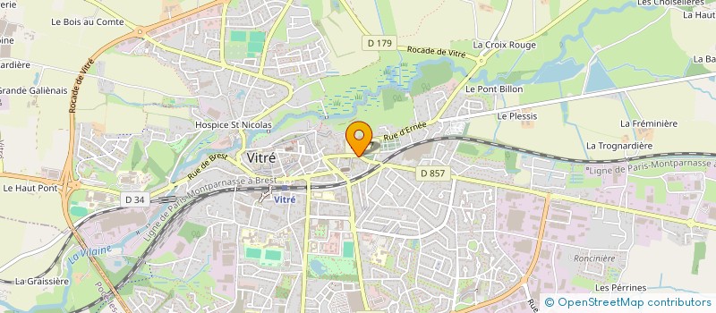 localisation de l'entreprise MONSIEUR SEBASTIEN COUTARD  VITRE