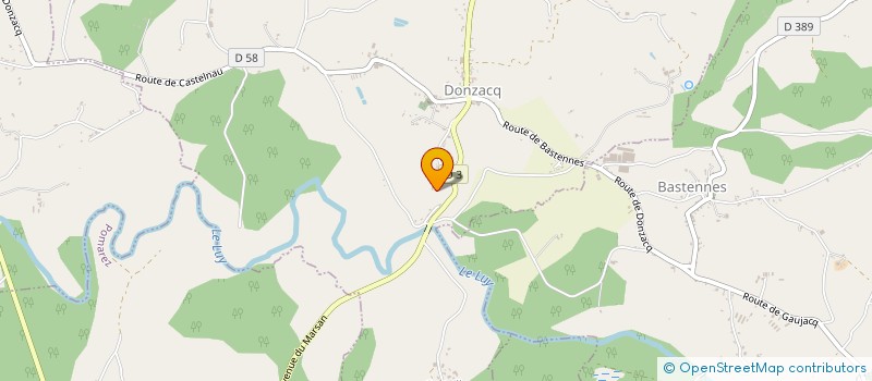 localisation de l'entreprise MONSIEUR SEBASTIEN CRELOT  DONZACQ