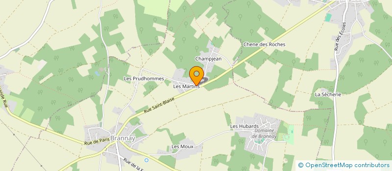 localisation de l'entreprise MONSIEUR SEBASTIEN CREME à BRANNAY