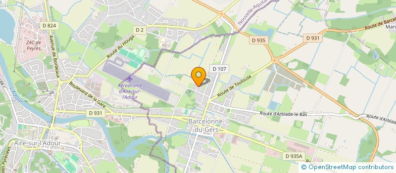 localisation de l'entreprise MONSIEUR SEBASTIEN CREPIN  BARCELONNE-DU-GERS