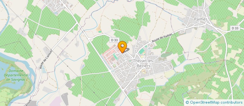 localisation de l'entreprise MONSIEUR SEBASTIEN CRETTE  THEZAN-LES-BEZIERS