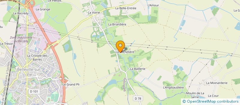 localisation de l'entreprise MONSIEUR SEBASTIEN CREUZE  BELLEVIGNY