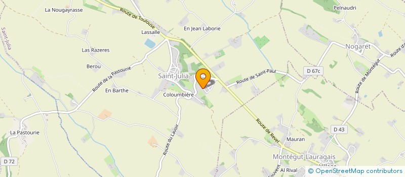 localisation de l'entreprise MONSIEUR SEBASTIEN CRIBELLE  SAINT-JULIA