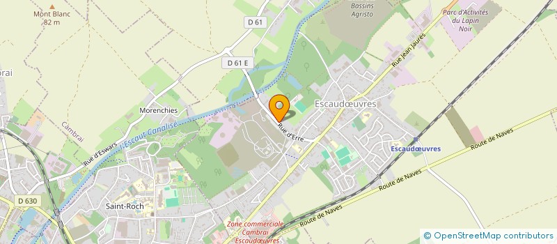 localisation de l'entreprise MONSIEUR SEBASTIEN CRIN  ESCAUDUVRES