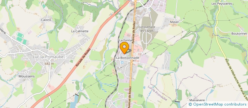 localisation de l'entreprise MONSIEUR SEBASTIEN CRISTOL  LUC-LA-PRIMAUBE