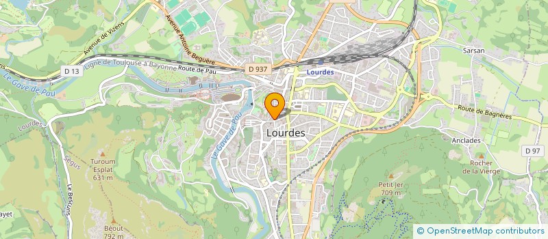 localisation de l'entreprise MONSIEUR SEBASTIEN CROZAT à LOURDES