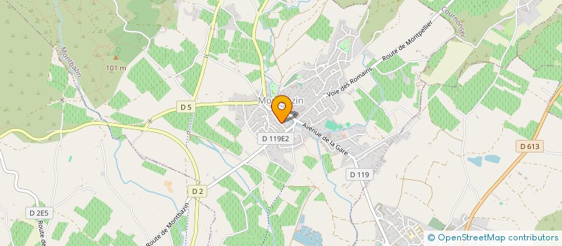 localisation de l'entreprise MONSIEUR SEBASTIEN CROZON  MONTBAZIN