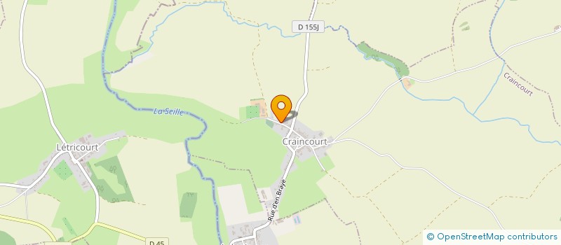 localisation de l'entreprise MONSIEUR SEBASTIEN CUCHE  CRAINCOURT