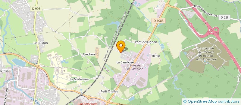 localisation de l'entreprise MONSIEUR SEBASTIEN CUISINIER  VIRIAT