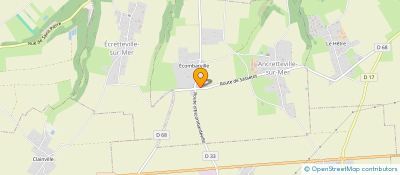 localisation de l'entreprise MONSIEUR SEBASTIEN CUVILLIEZ  ANCRETTEVILLE-SUR-MER