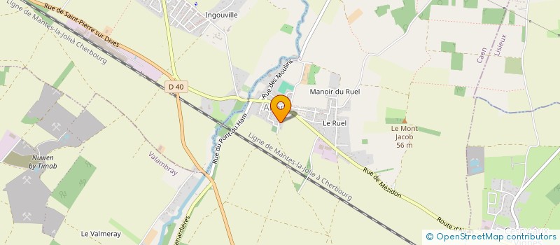 localisation de l'entreprise MONSIEUR SEBASTIEN CYRVAN  VALAMBRAY