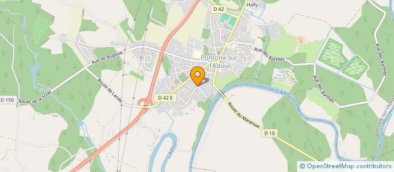 localisation de l'entreprise MONSIEUR SEBASTIEN DA SILVA  PONTONX-SUR-L'ADOUR