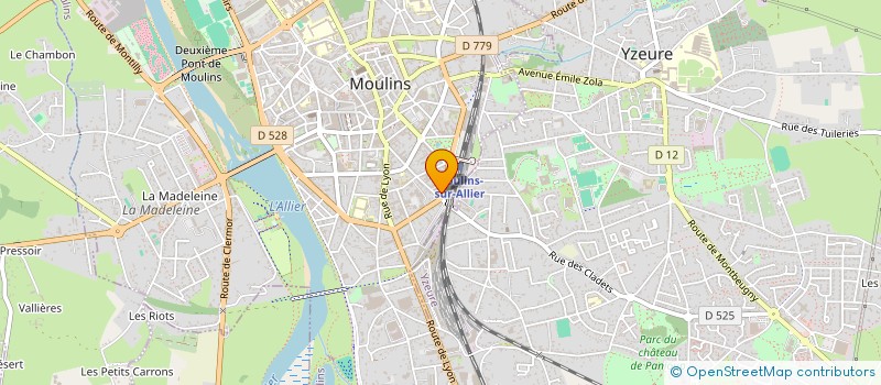 localisation de l'entreprise MONSIEUR SEBASTIEN DA SILVA  MOULINS