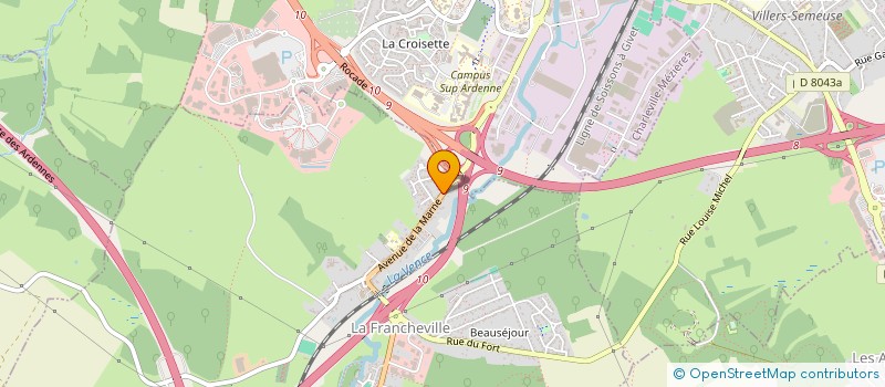 localisation de l'entreprise MONSIEUR SEBASTIEN DA SILVA CARVALHO  LA FRANCHEVILLE