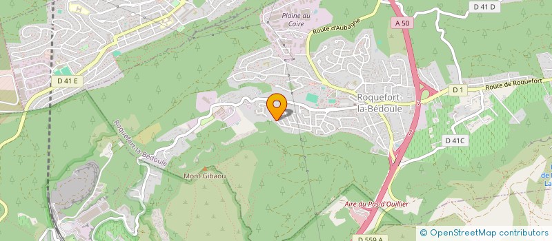 localisation de l'entreprise MONSIEUR SEBASTIEN DABAT  ROQUEFORT-LA-BEDOULE