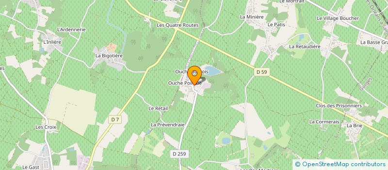 localisation de l'entreprise MONSIEUR SEBASTIEN DABIN  GORGES