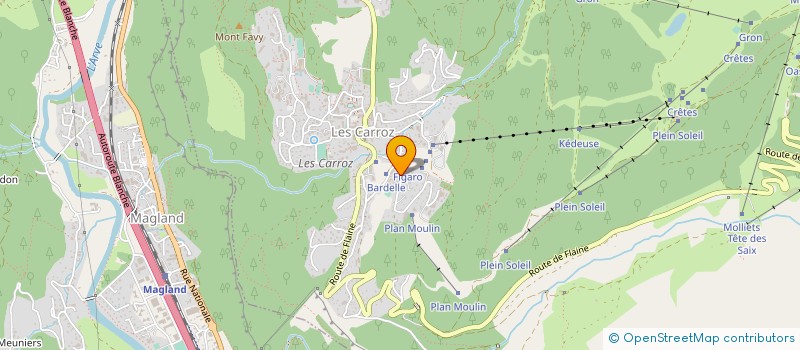 localisation de l'entreprise MONSIEUR SEBASTIEN DAHAN  ARACHES-LA-FRASSE