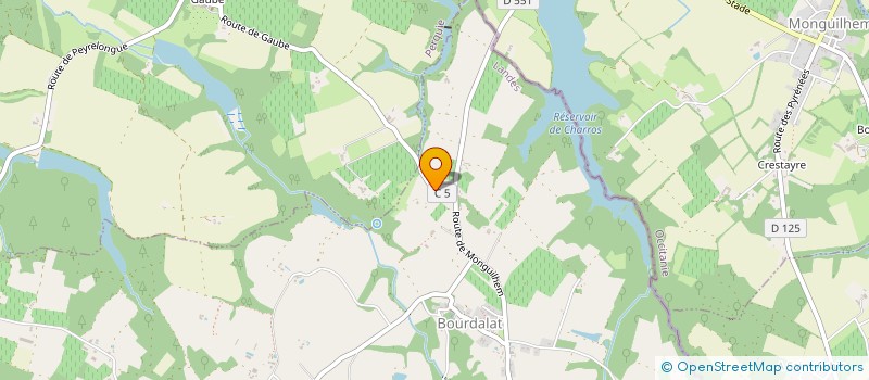 localisation de l'entreprise MONSIEUR SEBASTIEN DAIX  BOURDALAT