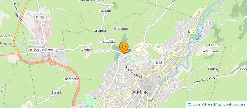 localisation de l'entreprise MONSIEUR SEBASTIEN DALMON à AURILLAC