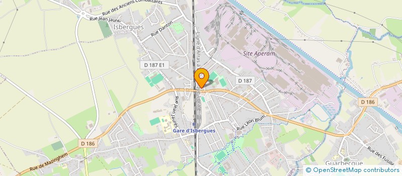 localisation de l'entreprise MONSIEUR SEBASTIEN DAMERVAL  ISBERGUES