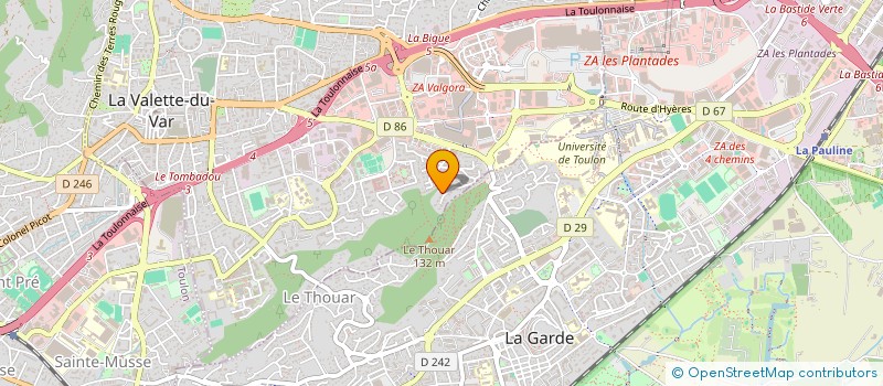 localisation de l'entreprise MONSIEUR SEBASTIEN DARAM  LA VALETTE-DU-VAR