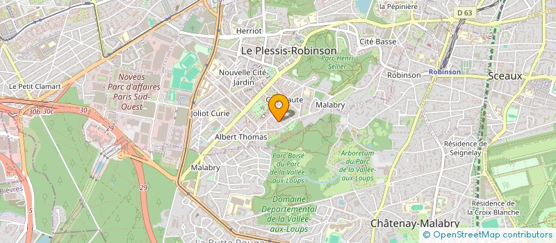 localisation de l'entreprise MONSIEUR SEBASTIEN DARFEUILLE  LE PLESSIS-ROBINSON