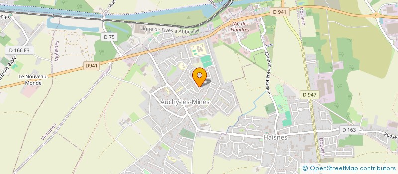 localisation de l'entreprise MONSIEUR SEBASTIEN DARRAS  HAISNES