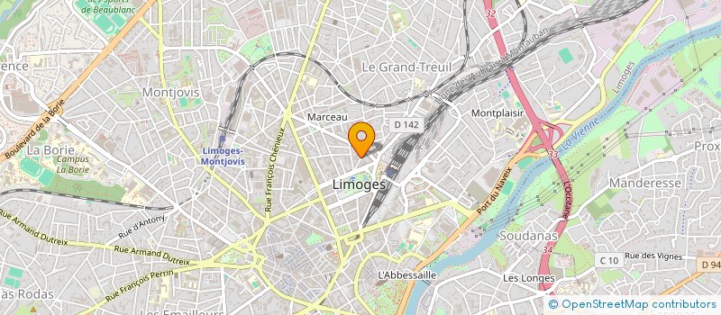 localisation de l'entreprise MONSIEUR SEBASTIEN DASTIC à LIMOGES