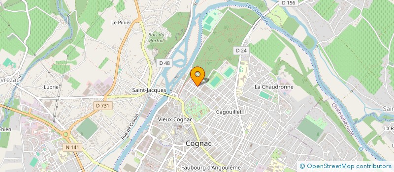 localisation de l'entreprise MONSIEUR SEBASTIEN DATHANE à COGNAC