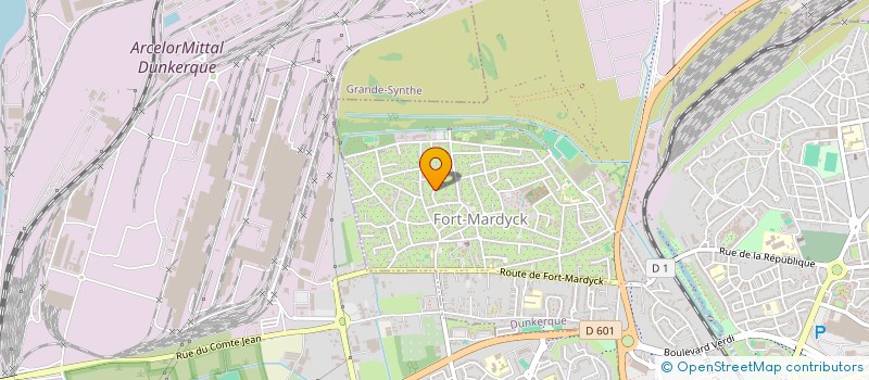 localisation de l'entreprise MONSIEUR SEBASTIEN DAUBREGE  DUNKERQUE