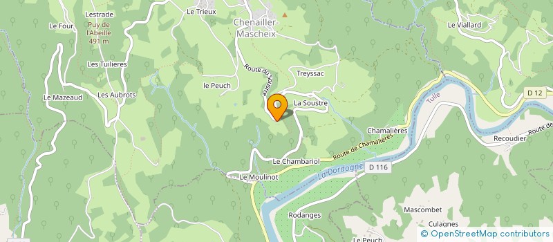 localisation de l'entreprise MONSIEUR SEBASTIEN DAUMARD  CHENAILLER-MASCHEIX