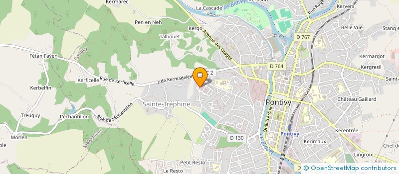 localisation de l'entreprise MONSIEUR SEBASTIEN DAUMAS  PONTIVY