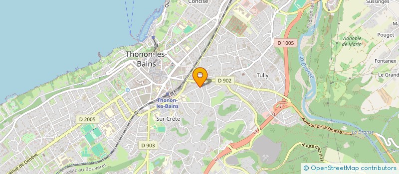 localisation de l'entreprise MONSIEUR SEBASTIEN DAUXERRE à THONON-LES-BAINS