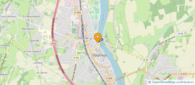 localisation de l'entreprise MONSIEUR SEBASTIEN DAVANTURE à TOURNUS